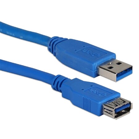 Qvs QVS CC2220C-10 10 ft. USB 3.0 5Gbps Type A Male to Female Extension Cable CC2220C-10